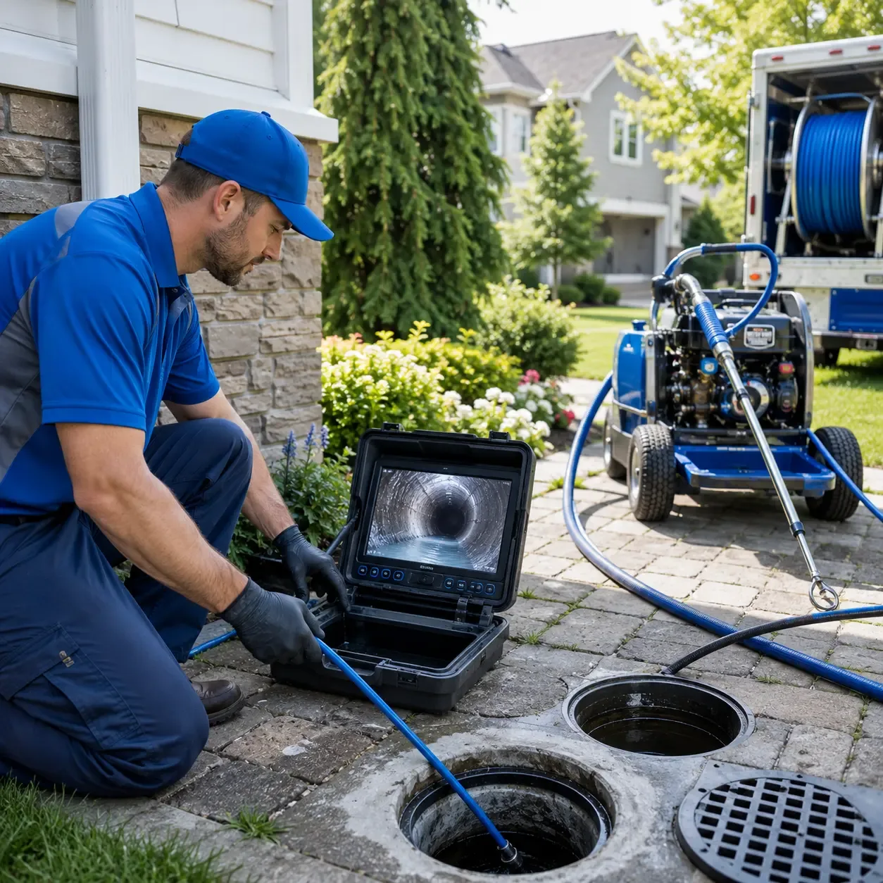 Outdoor drain cleaning professionals serving Sun Prairie, WI